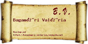 Bagaméri Valéria névjegykártya