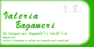 valeria bagameri business card